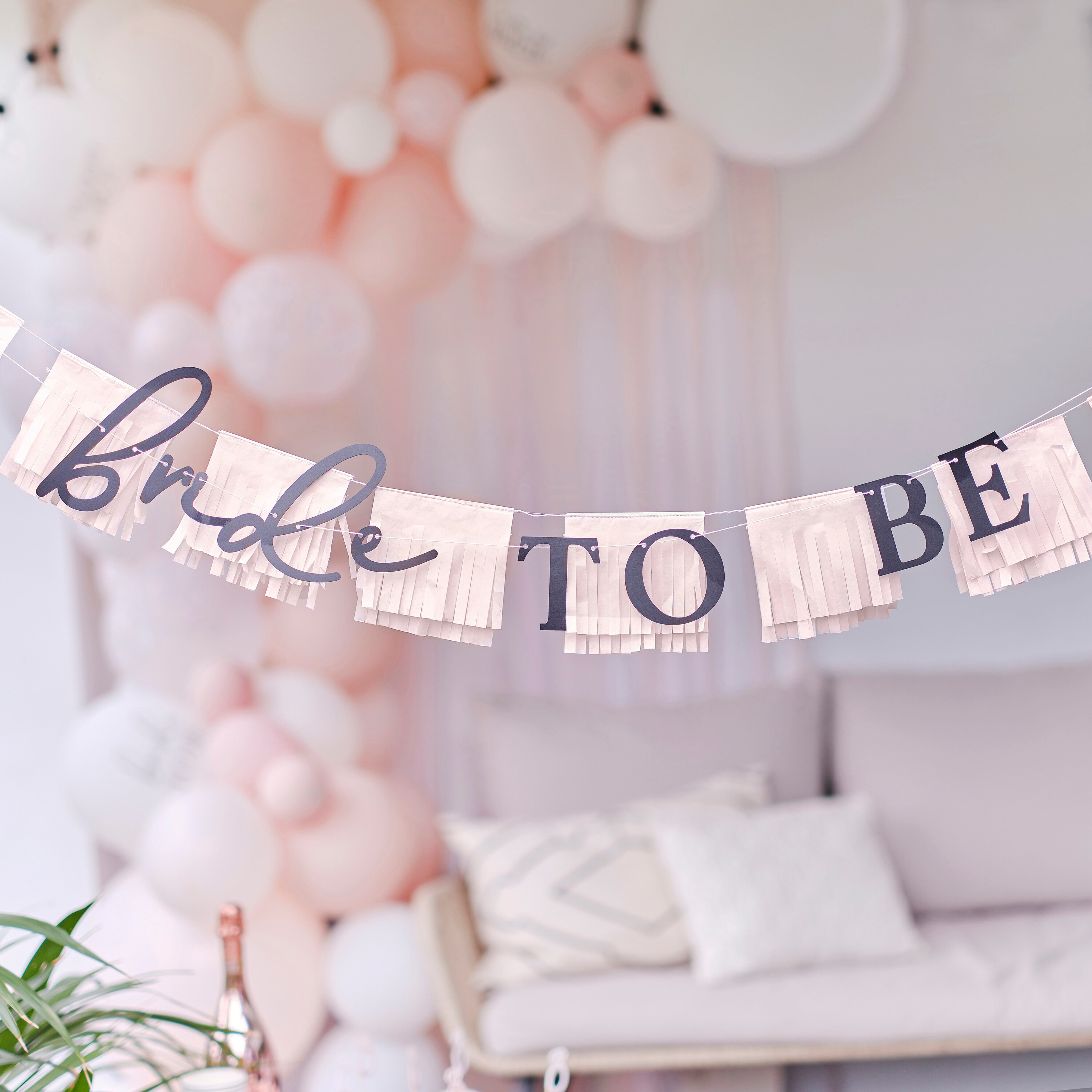 Bride to Be Hen Party Bunting with tassles