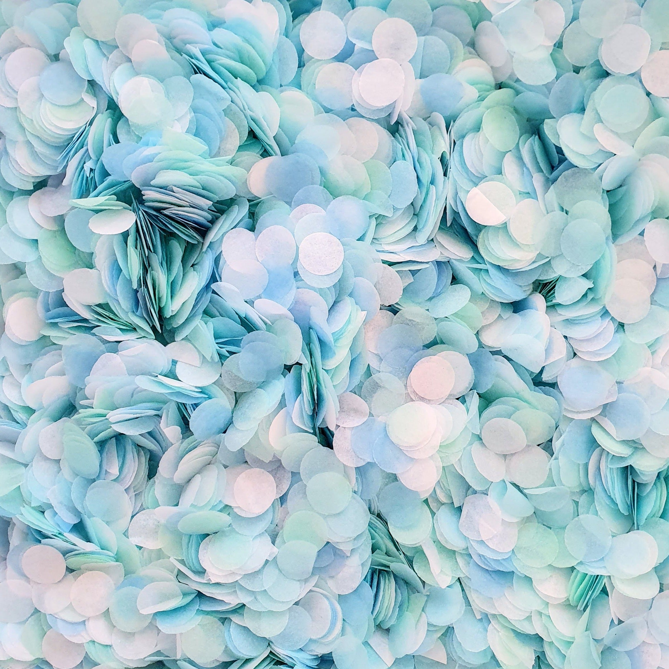 Blue, Mint & White Biodegradable Confetti - Proper Confetti