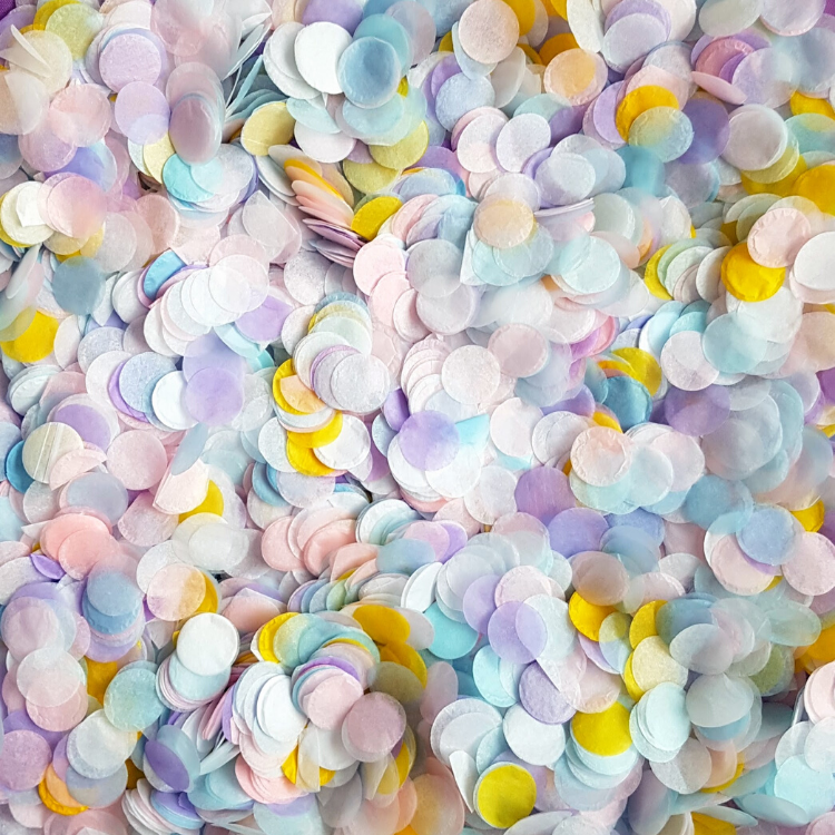 Rainbow Confetti Circles