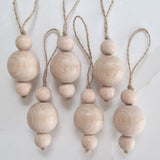 Natural Wooden Christmas Bauble