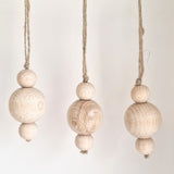 Natural Wooden Christmas Bauble