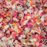 Full Blook biodegradable paper wedding confetti close up