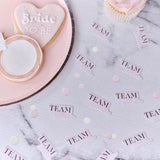 Team Bride Table Confetti