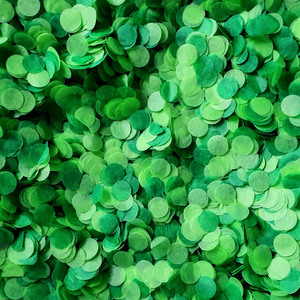 Tropical Green Confetti Circles - properconfetti.myshopify.com