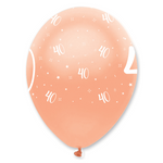 Rose Gold 40th Birthday Balloon | Proper Confetti