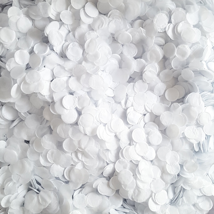 White Biodegradable Confetti - Proper Confetti