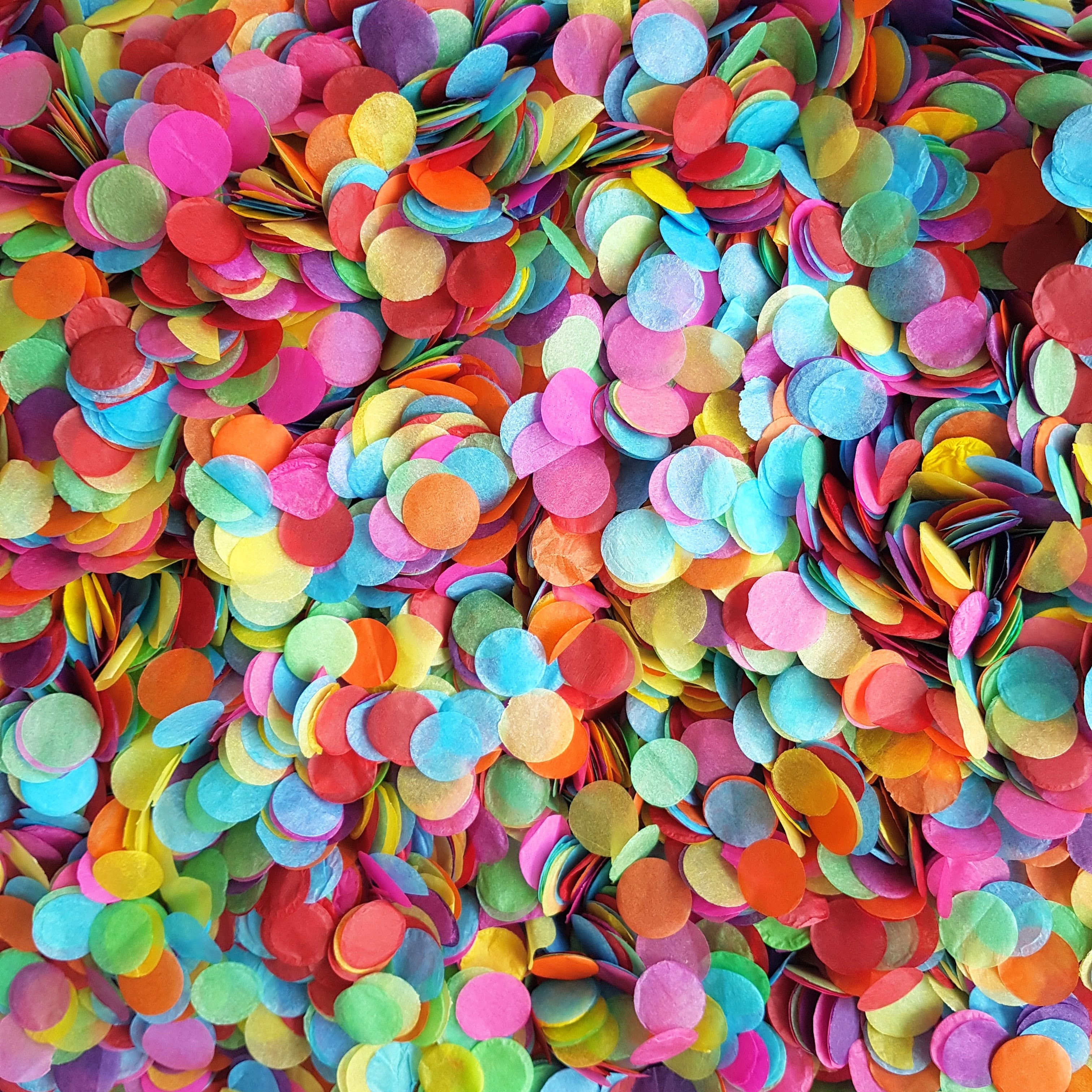 Rainbow Confetti Circles - Biodegradable Confetti by Proper Confetti 