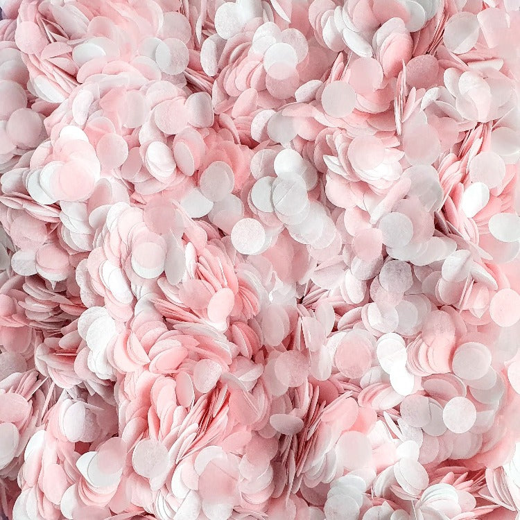 Pink and White Paper Confetti 