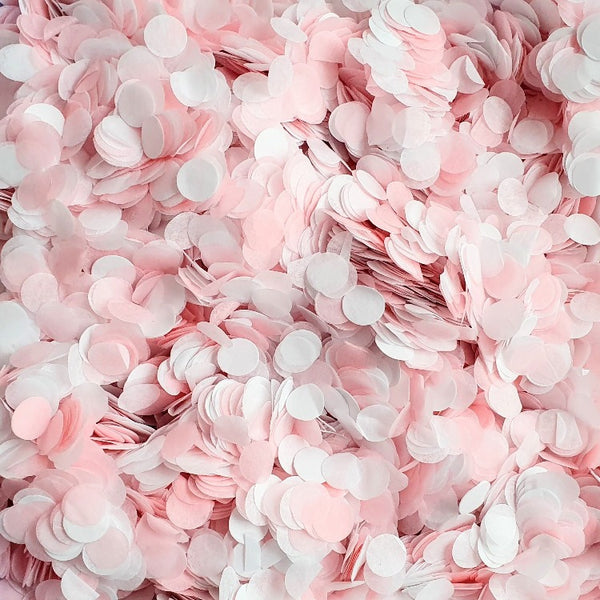 Pink and White Paper Confetti 