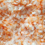 Orange & Ivory Biodegradable Confetti Circles