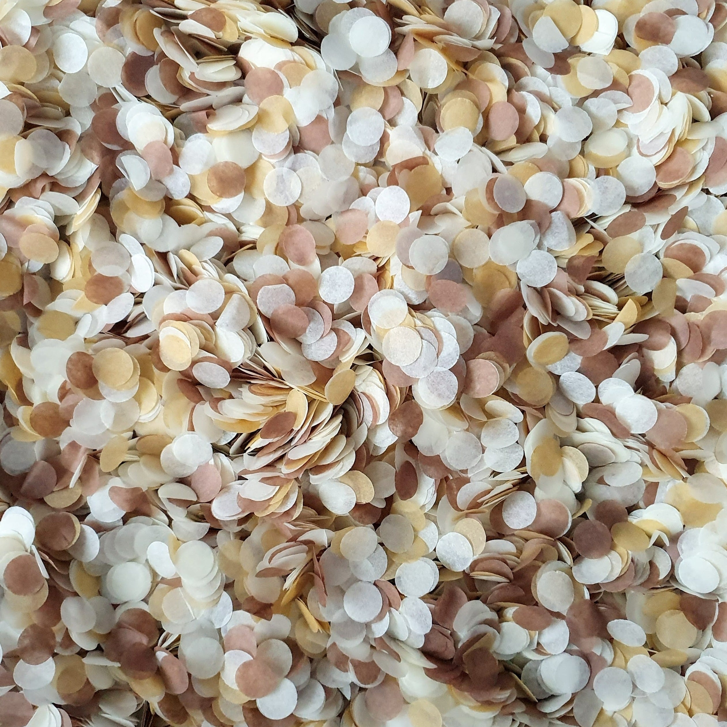 Earthy Neutrals Confetti Circles - Biodegradable Confetti | Proper Confetti