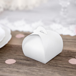 Crisp White Favour Boxes | Proper Confetti