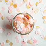 Blush Pink Wedding Confetti Circles - Biodegradable Confetti by Proper Confetti