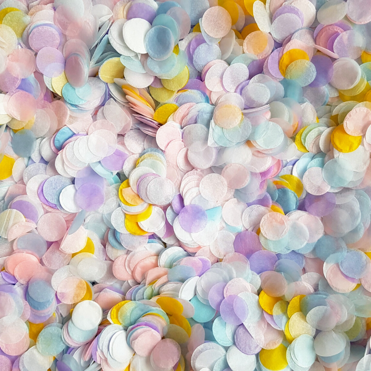 Pastel Party Confetti Circles - properconfetti.myshopify.com