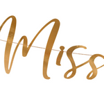 Miss to Mrs Rose Gold Bunting - properconfetti.myshopify.com