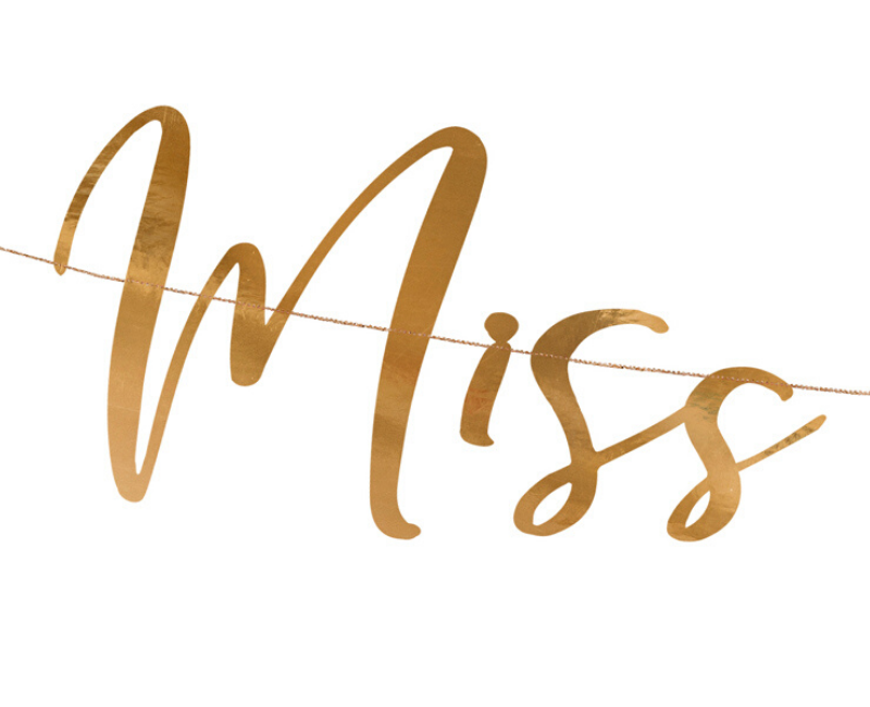 Miss to Mrs Rose Gold Bunting - properconfetti.myshopify.com