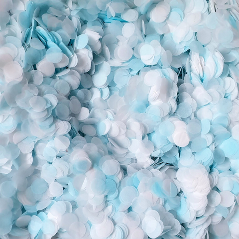 Blue and White Paper Confetti - Biodegradable Confetti by Proper Confetti
