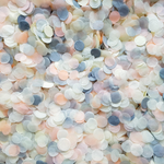 Grey, Ivory & Peach Confetti Circles - properconfetti.myshopify.com