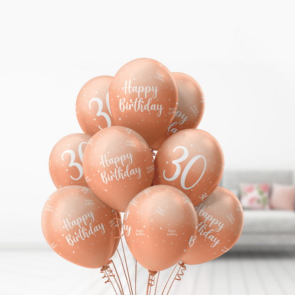 Rose Gold Happy Birthday Balloon | Proper Confetti