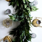 Artificial Green Ruscus Leaf Garland