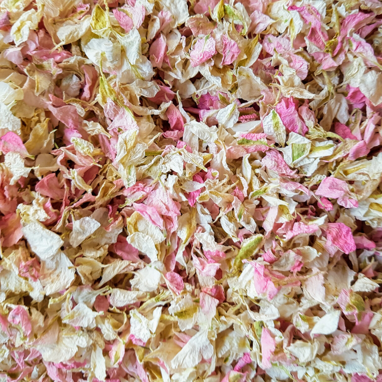 Biodegradable Petal Confetti in Pink & Ivory - Proper Confetti 