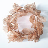Champagne Festive Leaf Garland (150cm) - properconfetti.myshopify.com