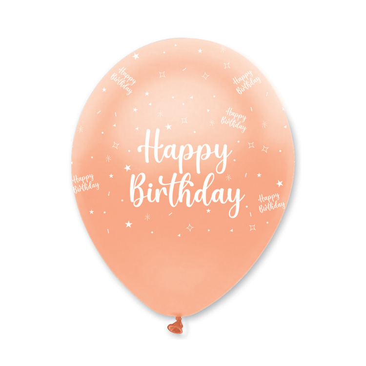Rose Gold Happy Birthday Balloon | Proper Confetti