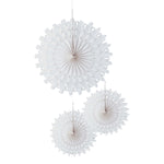 White Paper Snowflakes - Neutral Christmas Hanging Decor