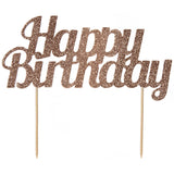 Rose Gold Birthday Cake Topper Kit