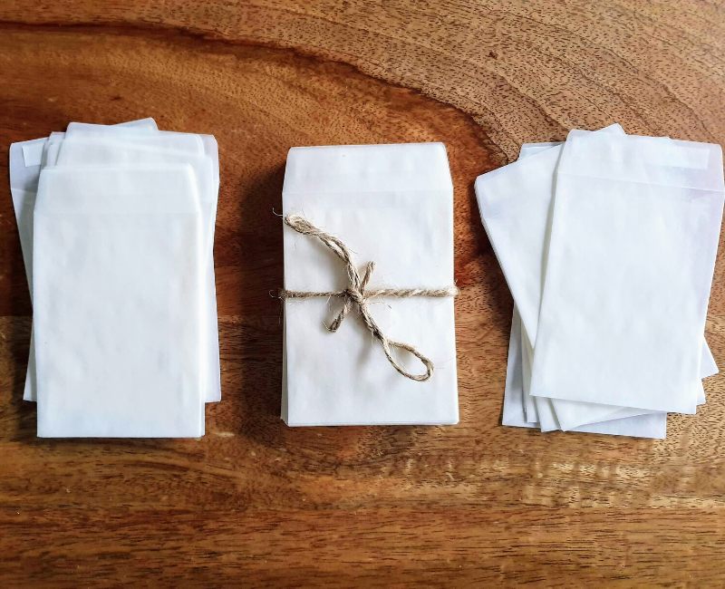 White Glassine Envelopes - Proper Confetti