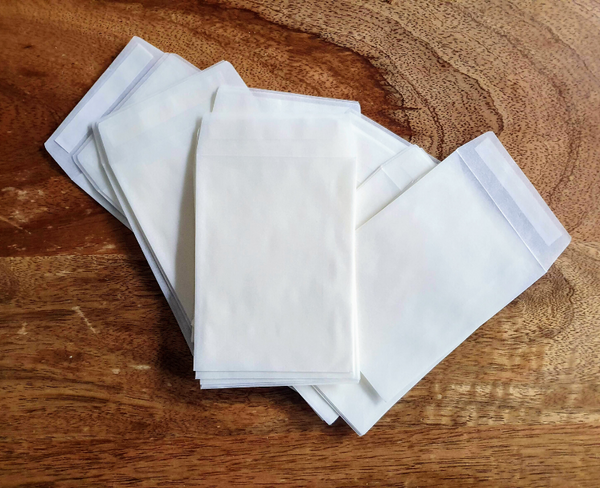 White Glassine Envelopes - Proper Confetti