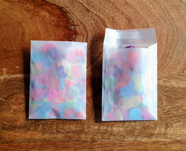 White Glassine Confetti Envelopes - Proper Confetti