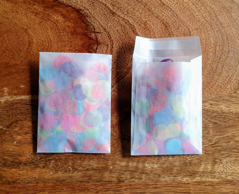 Small Glassine Confetti Envelopes (92 x 68mm)