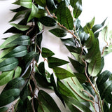 Artificial Green Ruscus Leaf Garland