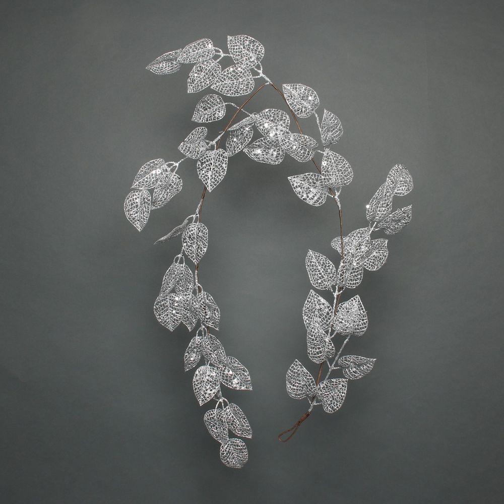 Champagne Festive Leaf Garland (150cm)